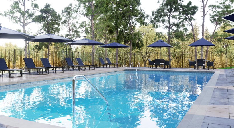 Soak up the sun or take a refreshing dip in our sparkling resort-style pool Soak up the sun or take a refreshing dip in our sparkling resort-style pool